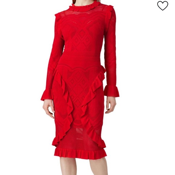 Alexis Sivan Ruffle Knit Dress